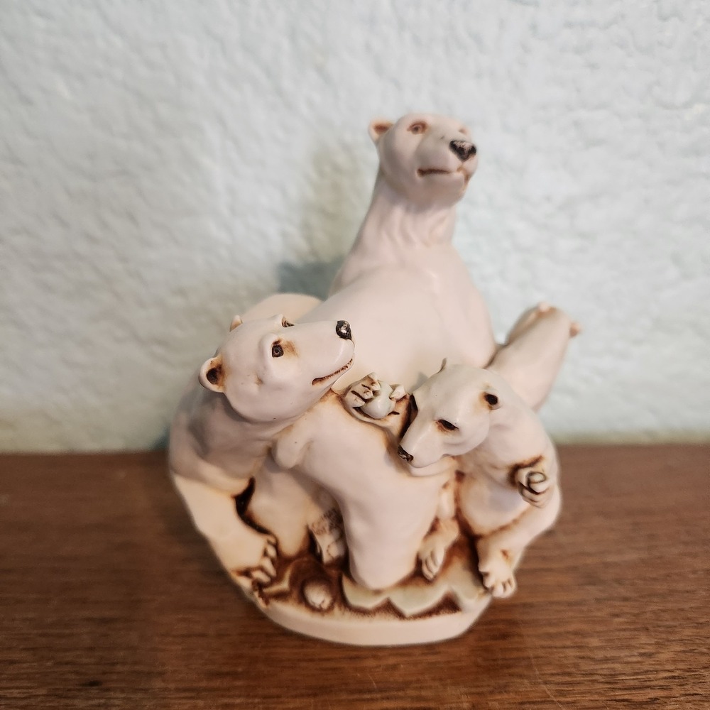 Harmony Kingdom Play Ball Polar Bears Zoo Keepers Hand Signed # Numbered TJLEPO